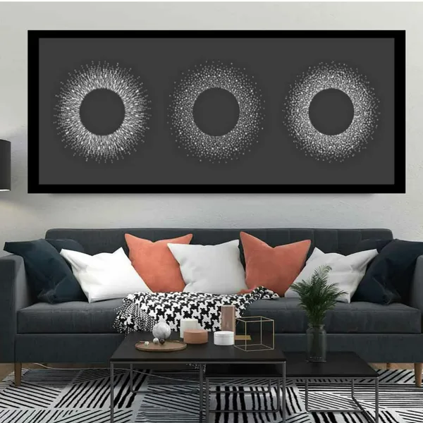 Multicolour_Winter_Dotty_Abstract_Modern_Art_Wall_Canvas_Paintings_For_Living_Room_Big_Size_|_Drawing_Room_|_Wall_Decor_(With_Wooden_Framing)_(60_By_30_Inches)