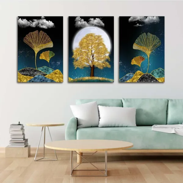 Multicolour_Landscape_Paintings_Modern_Art_Wall_Decor_|_Canvas_Painting_Wall_Frame_Wall_Decor_For_Living_Room,Modern_Wall_Art_Painting_(Ready_To_Hang)_(36_By_18_Inches)_(Set_Of_3)