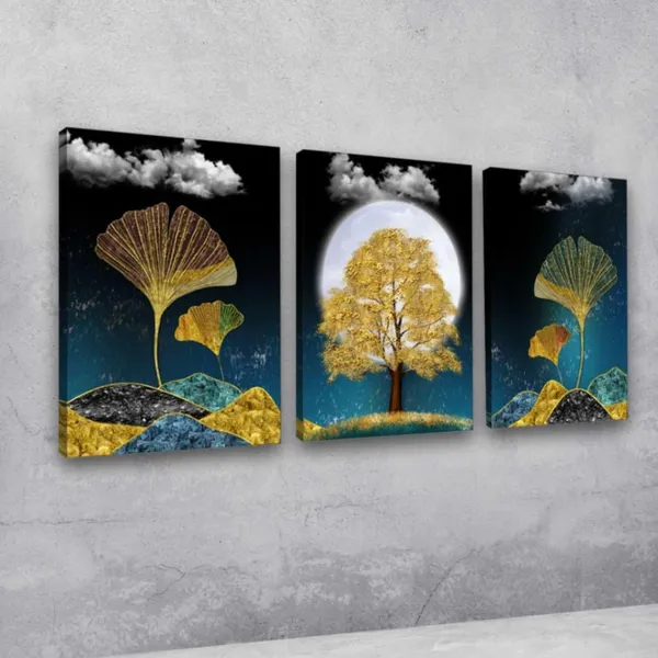 Multicolour_Landscape_Paintings_Modern_Art_Wall_Decor_|_Canvas_Painting_Wall_Frame_Wall_Decor_For_Living_Room,Modern_Wall_Art_Painting_(Ready_To_Hang)_(36_By_18_Inches)_(Set_Of_3)