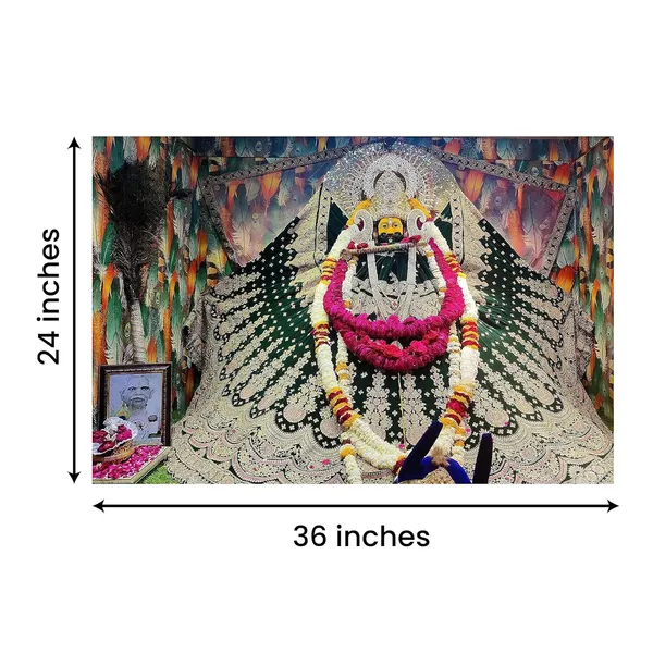 Multicolour_Khatu_Shyam_Ji_Photo_Frame_For_Wall_Decoration_|_Canvas_With_Wooden_Frame_Ready_To_Hang_Frame_|_Khatu_Shyam_Wall_Frame_|_Khatu_Shyam_Temple_Photo_Frame_(36_By_24_Inches)