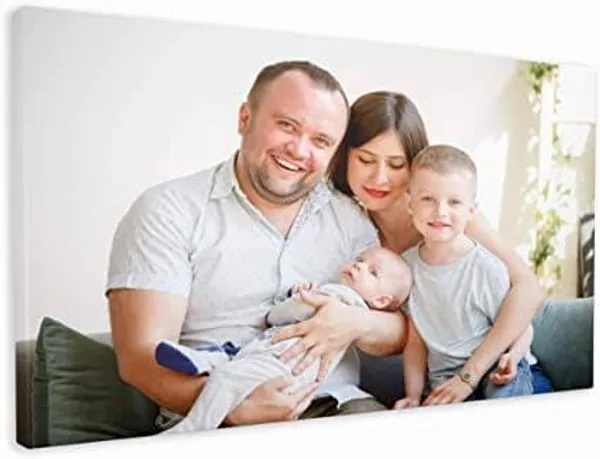 Multicolour_Customized_Personalized_Photo_Frame_With_Canvas_Print_|_Personalized_Canvas_Family_Photo_Frame_|_Custom_Kids_Photo_With_Frame_|_Personal_Photo_Custom_Frame_(24_By_12_Inches)