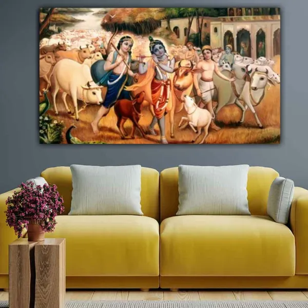 Multicolour_Lord_Krishna_Painting_With_Balram_Canvas_With_Frame_Big_Size_Wall_Painting_Frame_Wall_Decor_|_Canvas_Painting_|_Lord_Krishna_Painting_(Ready_To_Hang)_(48_By_24_Inches)