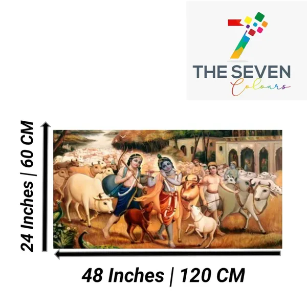 Multicolour_Lord_Krishna_Painting_With_Balram_Canvas_With_Frame_Big_Size_Wall_Painting_Frame_Wall_Decor_|_Canvas_Painting_|_Lord_Krishna_Painting_(Ready_To_Hang)_(48_By_24_Inches)