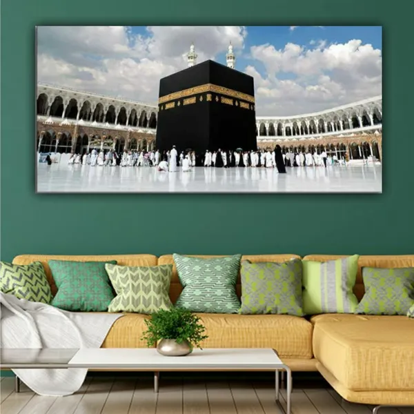 Multicolour_Beautiful_Kaaba_Mecca_Mosque_Al_Haram_Canvas_Paintings_For_Living_Room_|_Bedroom_|_Office_Walls_Big_Size_Painting_(With_Frame)_(48_By_24_Inches)