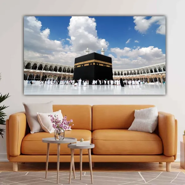 Multicolour_Beautiful_Kaaba_Mecca_Mosque_Al_Haram_Canvas_Paintings_For_Living_Room_|_Bedroom_|_Office_Walls_Big_Size_Painting_(With_Frame)_(48_By_24_Inches)