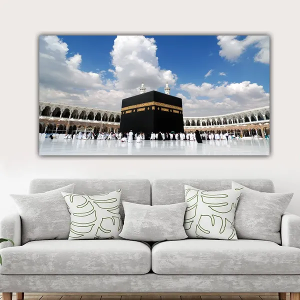 Multicolour_Beautiful_Kaaba_Mecca_Mosque_Al_Haram_Canvas_Paintings_For_Living_Room_|_Bedroom_|_Office_Walls_Big_Size_Painting_(With_Frame)_(48_By_24_Inches)