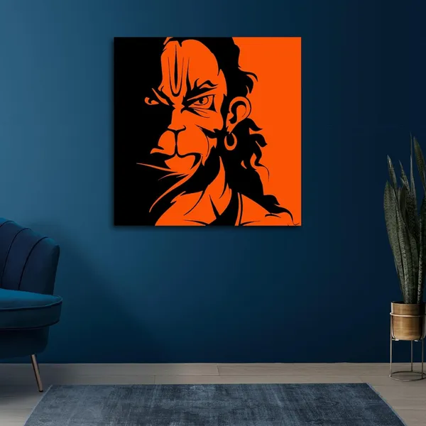 Multicolour_Lord_Hanuman_Painting_Canvas_Wall_Frame_Wall_Decor_|_Canvas_Painting_|_Hanuman_Ji_Painting_Wall_Frame_|_Temple_Decor_(Ready_To_Hang)_(24_By_24_Inches)