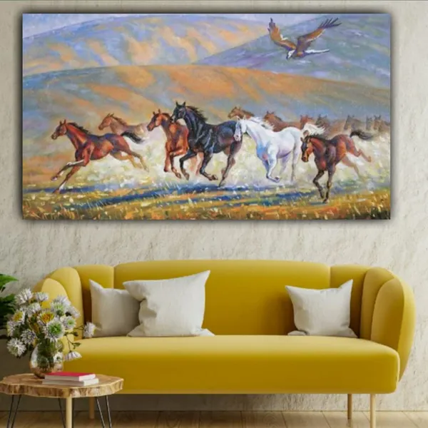 Multicolour_Beautiful_Running_Seven_Vastu_Horses_Painting_Frame_For_Living_Room_Wall_Decoration_Big_Large_Size_Canvas_Paintings_For_Home_Decoration_|_Bedroom_|_Gifts_(48_By_24_Inches)