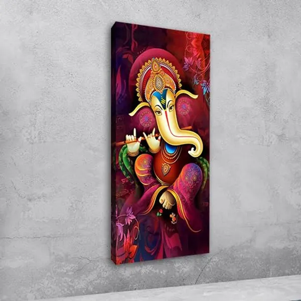 Multicolour_Beautiful_Lord_Ganesha_Painting_Canvas_Wall_Frame_Wall_Decor_|_Lord_Ganesh_Ji_Ganpati_Painting_With_Frame_|_Canvas_Painting_(Ready_To_Hang)_(Ready_To_Hang)_(30_By_60_Inches)