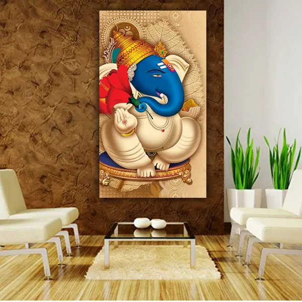 Multicolour_Beautiful_Ganesha_Painting_Modern_Wall_Art_Decor_Big_Large_Size_Paintings_For_Living_Room_|_Bed_Room_|_Home_Decoration_(With_Frame)_(24_By_48_Inches)