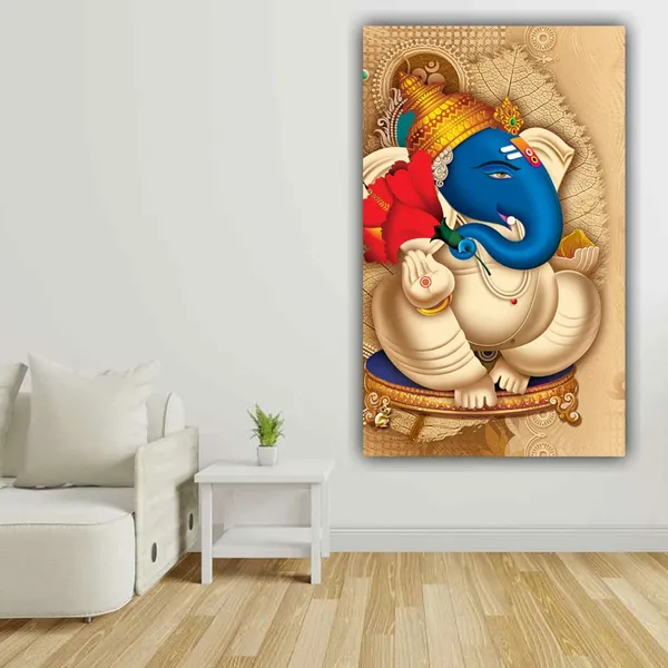 Multicolour_Beautiful_Ganesha_Painting_Modern_Wall_Art_Decor_Big_Large_Size_Paintings_For_Living_Room_|_Bed_Room_|_Home_Decoration_(With_Frame)_(24_By_48_Inches)