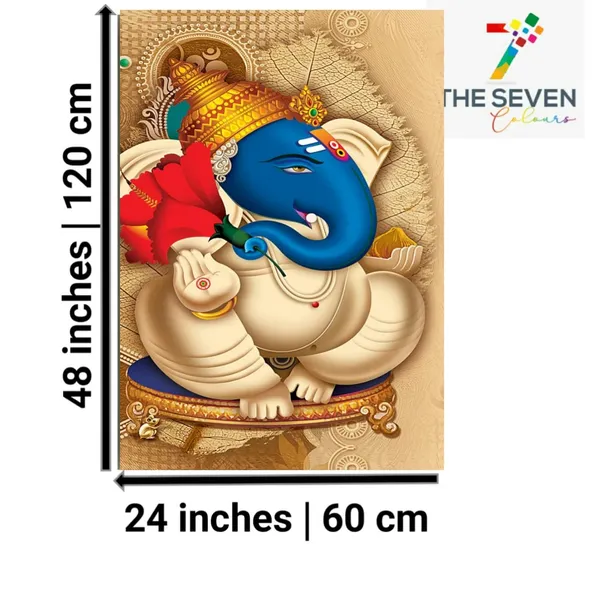 Multicolour_Beautiful_Ganesha_Painting_Modern_Wall_Art_Decor_Big_Large_Size_Paintings_For_Living_Room_|_Bed_Room_|_Home_Decoration_(With_Frame)_(24_By_48_Inches)