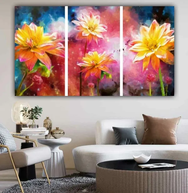 Multicolour_Modern_Abstract_Art_Flowers_Canvas_Paintings_Multiple_Frames_For_Living_Room_|_Bedroom_|_Office_Walls_Set_Of_3_For_Living_Room_(18_By_24_Inches_Each)