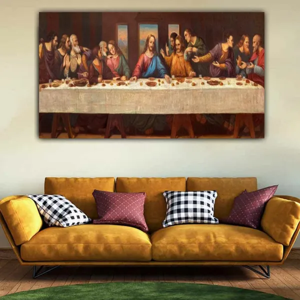 Multicolour_Beautiful_Jesus_Painting_Canvas_Last_Supper_Abstract_Ancient_Wall_Art_Big_Large_Big_Size_Frame_For_Home_Decor_|_Living_Room_|_Bedroom_(With_Frame)_(60_By_30_Inches)