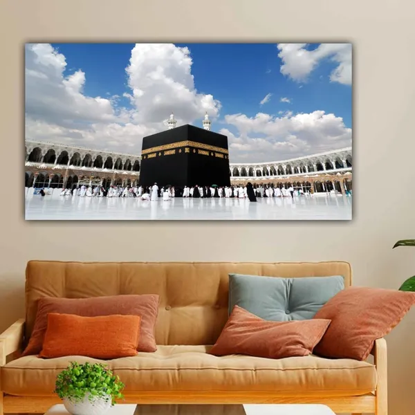 Multicolour_Beautiful_Kaaba_Mecca_Mosque_Al_Haram_Canvas_Paintings_For_Living_Room_|_Bedroom_|_Office_Walls_Big_Size_Painting_(With_Frame)_(60_By_30_Inches)