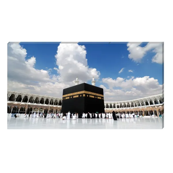 Multicolour_Beautiful_Kaaba_Mecca_Mosque_Al_Haram_Canvas_Paintings_For_Living_Room_|_Bedroom_|_Office_Walls_Big_Size_Painting_(With_Frame)_(60_By_30_Inches)