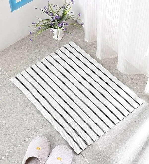 White_Non_-_Slip_Shower_Mat,_Pvc_Shower_Bath_Mat_With_Non_Suction_Anti_Slip_|_Premium_Shower_Mat_For_Bathrooms,_Laundry_Room,_Swimming_Pool,_Kitchen_Area_Indoor_Outdoor_(Grey)_(White)