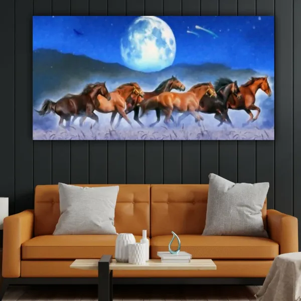 Multicolour_Beautiful_Vastu_Seven_Running_Horses_Painting_Frame_For_Living_Room_Wall_Decoration_Big_Large_Size_Canvas_Modern_Wall_Arts_For_Home_Decoration_|_Bedroom_(48_By_24_Inches)