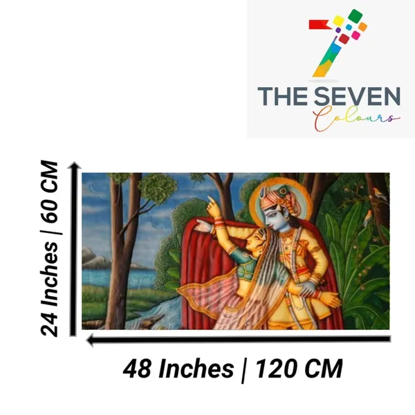 Multicolour_Madhubani_Radha_Krishna_Painting_Frame_For_Living_Room_Drawing_Room_Wall_Decor_Big_Size_Large_Modern_Wall_Art_For_Home_Decoration_|_Office_|_Gifts_(48X24_Inches)