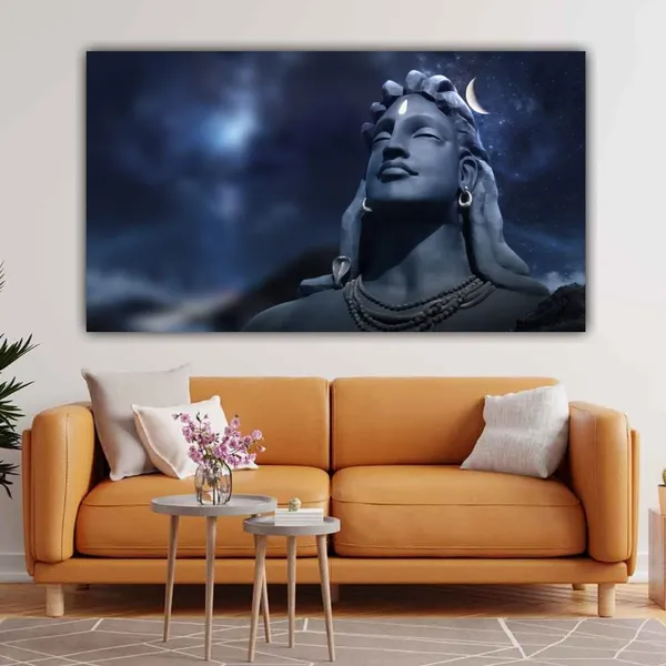 Multicolour_Adiyogi_Shiva_Painting_With_Frame_For_Living_Room_Wall_Decors_Big_Size_Large_Canvas_Photo_Frame_For_Home_Decoration_|_Bedroom_|_Office_Walls_(60_By_30_Inches)