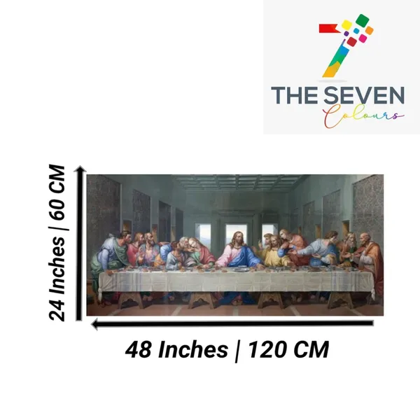 Multicolour_Beautiful_Painting_Last_Supper_Of_Jesus_Canvas_Ancient_Art_Big_Large_Size_Frame_For_Wall_Decor_|_Living_Room_|_Bedroom_(With_Frame)_(48_By_24_Inches_|_120_By_60_Cm)