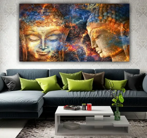 Multicolour_Meditating_Buddha_Painting_Abstract_Canvas_Wall_Art_For_Living_Room_(With_Wooden_Framing)_(48_By_24_Inches)