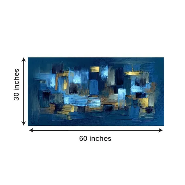 Multicolour_Beautiful_Landscape_Abstract_Blue_And_Gold_Canvas_Painting_Wall_Frame_Wall_Decor_|_Modern_Art_Canvas_Painting_(Ready_To_Hang)_(60_By_30_Inches)