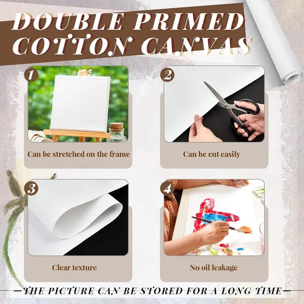 White_Medium_Grain_Primed_Cotton_Canvas_Roll_For_Oil_&_Acrylic_Painting_Canvas_Roll_For_Painting_Acrylic_Paint,_Oil_Paint_|_Palin_Blank_Canvas_|_Art_Material_(40X20_Inches)