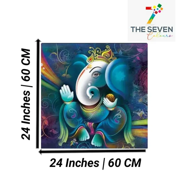 Multicolour_Beautiful_Ganesha_Painting_Photo_Frame_Canvas_Abstract_Modern_Wall_Art_Decor_For_Living_Room_|_Bedroom_|_Office_Walls_(With_Frame)_(24_By_24_Inches)