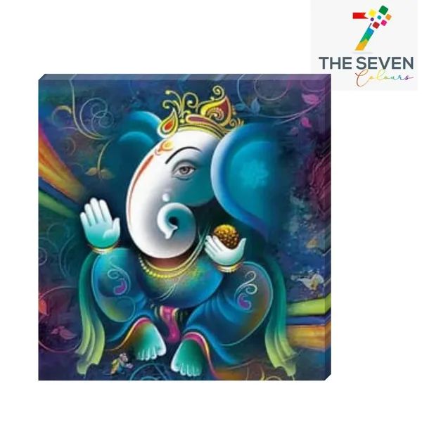 Multicolour_Beautiful_Ganesha_Painting_Photo_Frame_Canvas_Abstract_Modern_Wall_Art_Decor_For_Living_Room_|_Bedroom_|_Office_Walls_(With_Frame)_(24_By_24_Inches)