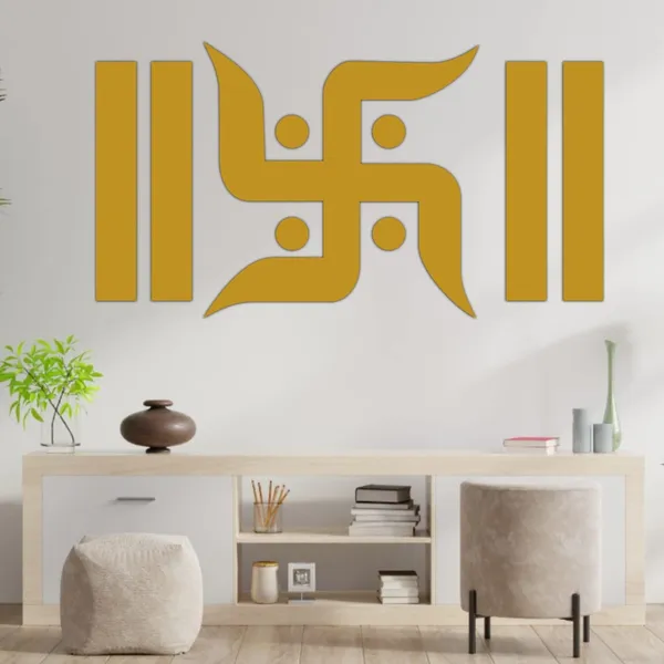 Golden_Beautiful_3D_Golden_Acrylic_Letters_Ganesha_Swastik_Sign_Self_Adhesive_Solid_Texts_For_Wall_Decors_(24_By_12_Inches)