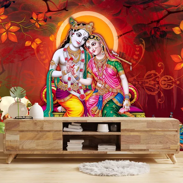 Multicolour_Self_Adhesive_Wallpapers_Radha_Krishna_Vinyl_Decals_For_Wall_Decors_|_Home_Decoration_(120X144_Inches)