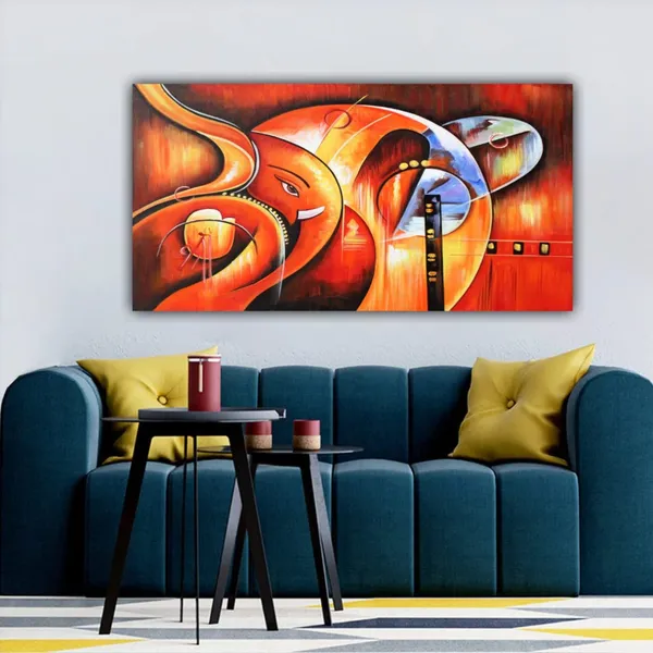 Multicolour_Beautiful_Ganesh_Jee_Painting_Canvas_Wall_Art_Painting_Frame_For_Living_Room_(With_Wooden_Framing)_(60_By_30_Inches)