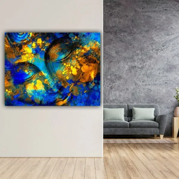 Multicolour_Beautiful_Buddha_Canvas_Paintings_Abstract_Design_Painting_Frame_For_Living_Room_(48_By_36_Inches_(With_Frame)