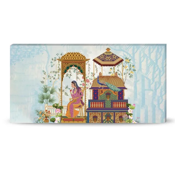 Multicolour_Indian_Mughal_Art_Canvas_Painting_Wall_Frame_Wall_Decor,_Big_Size_Canvas_Painting_Frame_|_Canvas_Painting_|_Ancient_Indian_Mughal_Painting_(Ready_To_Hang)_(48_By_24_Inches)