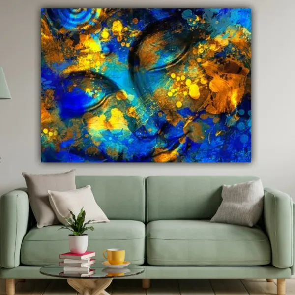 Multicolour_Beautiful_Buddha_Canvas_Paintings_Abstract_Design_Painting_Frame_For_Living_Room_(24_By_18_Inches)_(With_Frame)