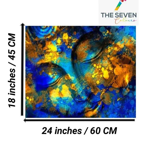 Multicolour_Beautiful_Buddha_Canvas_Paintings_Abstract_Design_Painting_Frame_For_Living_Room_(24_By_18_Inches)_(With_Frame)