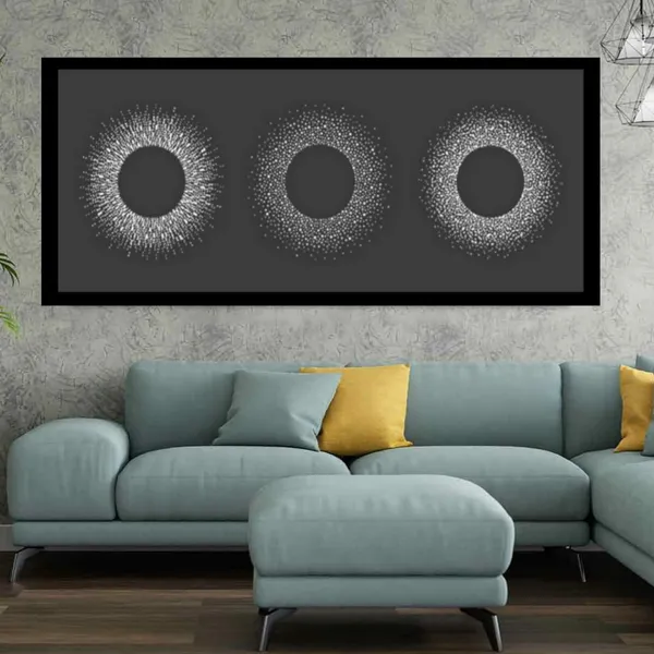Multicolour_Winter_Dotty_Abstract_Modern_Art_Wall_Canvas_Paintings_For_Living_Room_Big_Size_|_Drawing_Room_|_Wall_Decor_(With_Wooden_Framing)_(48_By_24_Inches)