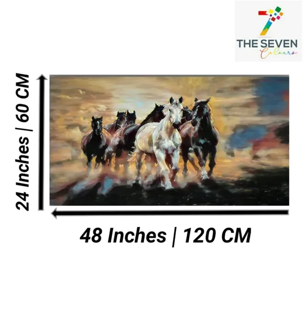 Multicolour_Beautiful_Vastu_Seven_Running_Horses_Painting_Sunrise_With_Frame_For_Living_Room_Wall_Decors_Big_Large_Size_Canvas_Painting_(48_By_24_Inches)