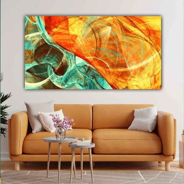 Multicolour_Beautiful_Abstract_Painting_Modern_Art_Canvas_Frame_Big_Large_Size_Paintings_For_Home_Decor_|_Living_Room_|_Bedroom_(With_Frame)_(48_By_24_Inches_|_120_By_60_Cm)