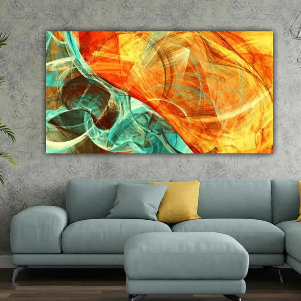 Multicolour_Beautiful_Abstract_Painting_Modern_Art_Canvas_Frame_Big_Large_Size_Paintings_For_Home_Decor_|_Living_Room_|_Bedroom_(With_Frame)_(48_By_24_Inches_|_120_By_60_Cm)