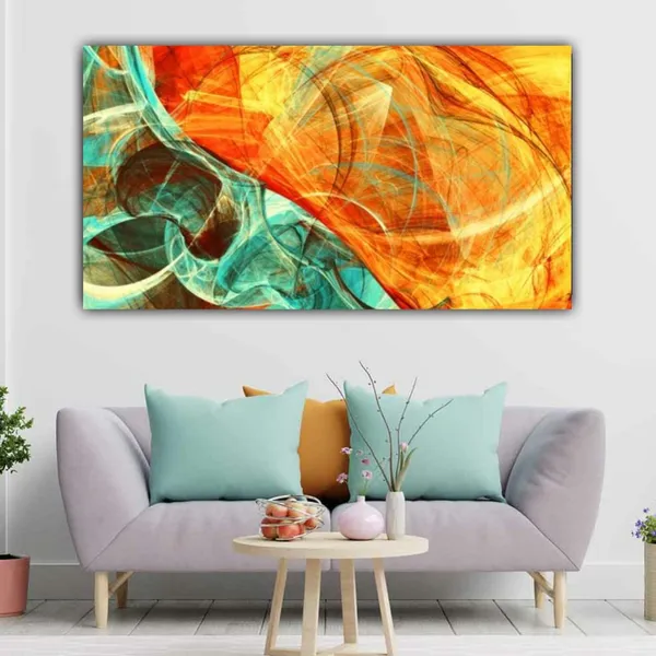 Multicolour_Beautiful_Abstract_Painting_Modern_Art_Canvas_Frame_Big_Large_Size_Paintings_For_Home_Decor_|_Living_Room_|_Bedroom_(With_Frame)_(48_By_24_Inches_|_120_By_60_Cm)