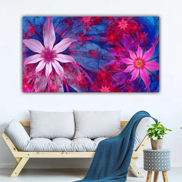 Multicolour_Floral_Canvas_Painting_Wall_Frame,_Big_Size_Wall_Painting_Frame_Wall_Decor_|_Canvas_Painting_|_Abstract_Flower_Painting_Modern_Wall_Art_(Ready_To_Hang)_(60_By_30_Inches)