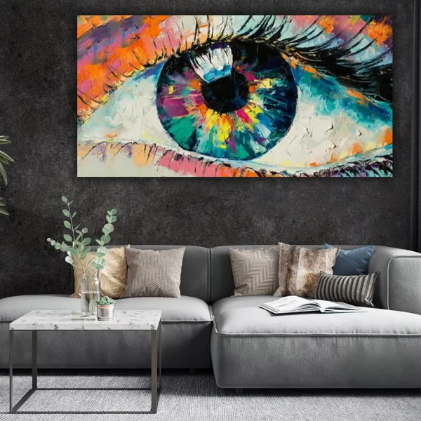 Multicolour_Canvas_Abstract_Paintings_For_Living_Room_Wall_Decors_Drawing_Room_An_Eye_Modern_Wall_Art_Big_Large_Size_Painting_With_Frame_For_Home_Decoration_|_Office_Walls_(48X24_Inches)