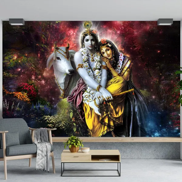 Multicolour_Radha_Krishna_Wall_Painting_Self_Adhesive_Wallpaper_Wall_Peel_And_Stick_For_Home_Decor_|_Wall_Art_|_Living_Room_(144_By_20_Inches)