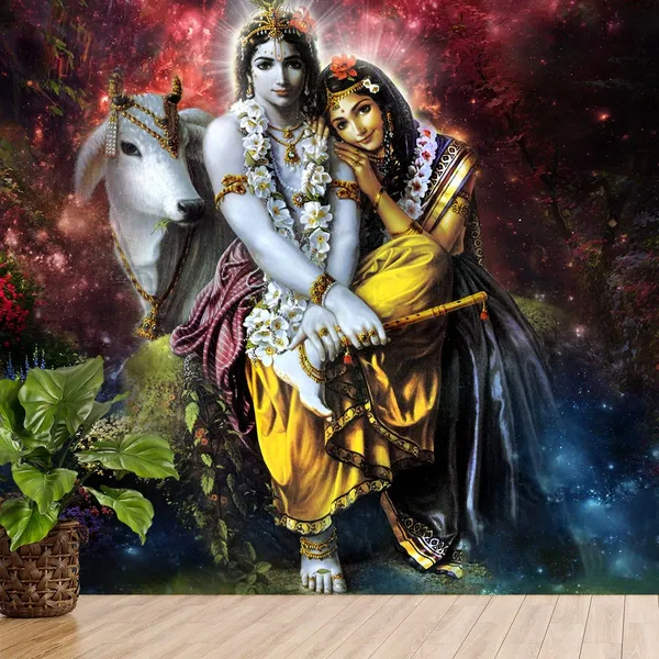 Multicolour_Radha_Krishna_Wall_Painting_Self_Adhesive_Wallpaper_Wall_Peel_And_Stick_For_Home_Decor_|_Wall_Art_|_Living_Room_(144_By_20_Inches)