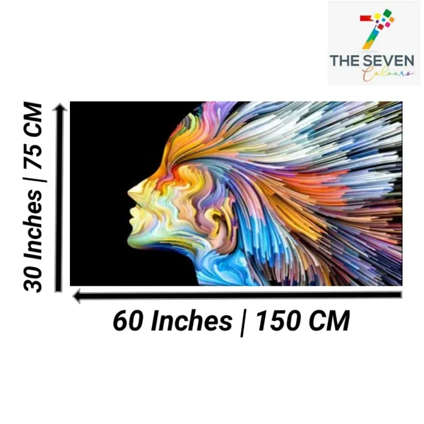 Multicolour_Beautiful_Canvas_Painting_Colours_Of_Imagination_Abstract_Modern_Art_Wall_Decor_Big_Large_Size_Paintings_For_Living_Room_(With_Frame)_(60_By_30_Inches_|_150_By_75_Cm)