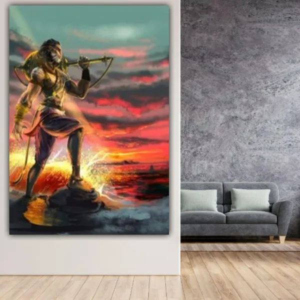 Multicolour_Lord_Hanuman_Painting_Canvas_Wall_Frame_For_Living_Room_Wall_Decors_|_Big_Large_Size_Wall_Painting_Frame_|_Canvas_Painting_|_Home_Decoration_(Ready_To_Hang)_(24_By_48_Inches)