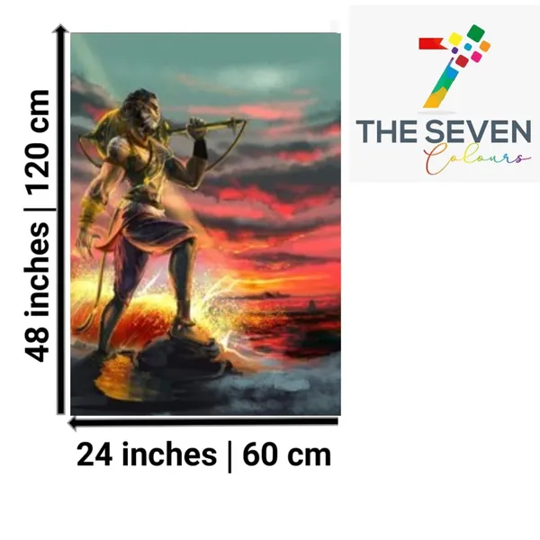 Multicolour_Lord_Hanuman_Painting_Canvas_Wall_Frame_For_Living_Room_Wall_Decors_|_Big_Large_Size_Wall_Painting_Frame_|_Canvas_Painting_|_Home_Decoration_(Ready_To_Hang)_(24_By_48_Inches)
