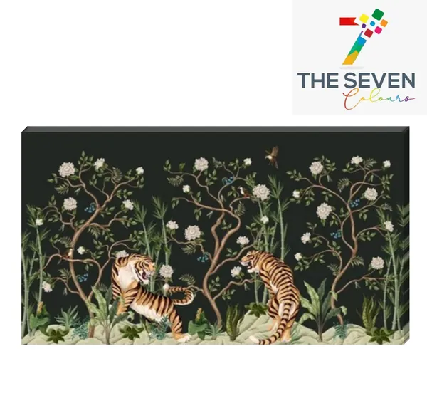 Multicolour_Beautiful_Tigers_In_Forest_Landscape_Paintings_Canvas_Abstract_Modern_Wall_Art_Decor_Big_Large_Size_Paintings_For_Living_Room_(With_Wooden_Frame)_(60_By_30_Inches)